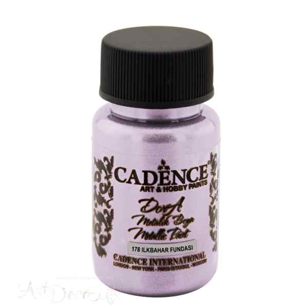 Краска акриловая Dora Metallic, 50мл, цвет Сирень