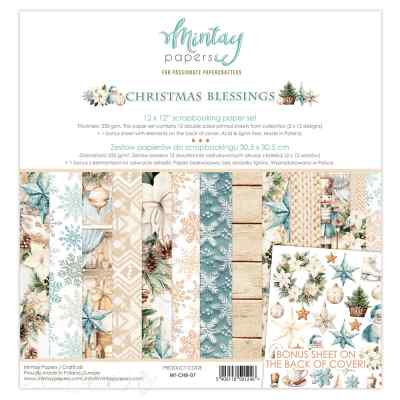НАБОР БУМАГИ ДЛЯ СКРАПБУКИНГА "CHRISTMAS BLESSINGS" 30*30см.  