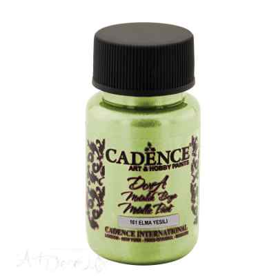 Краска акриловая, металлик, "Dora", CADENCE, бриллиантовый блеск, 50 мл, цвет 161 Зеленое яблоко