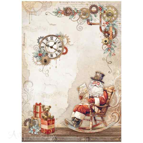 БУМАГА РИСОВАЯ STAMPERIA "Gear Up For Christmas" А4 