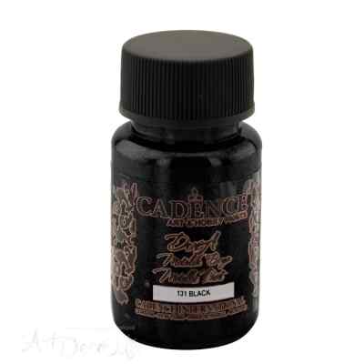 Краска акриловая Dora Metallic, 50мл, цвет Чёрный