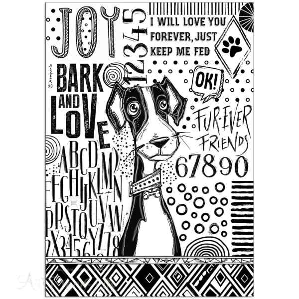 ПРЕДЗАКАЗ БУМАГА РИСОВАЯ STAMPERIA "FURRY FRIENDS" А4      