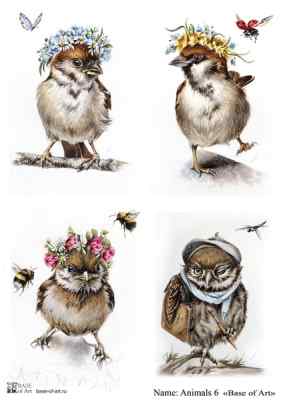 Карта для декупажа А4 ANIMALS 6