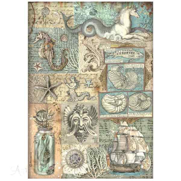 БУМАГА РИСОВАЯ STAMPERIA "SONGS OF THE SEA " А4   