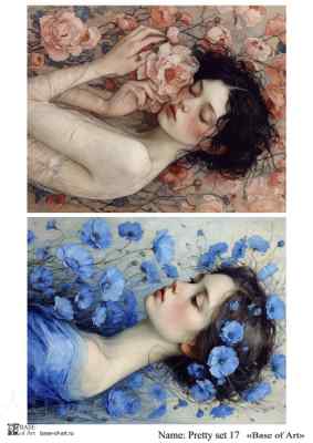 Карта для декупажа А4 Pretty set 17