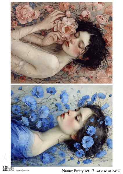 Карта для декупажа А4 Pretty set 17