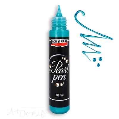 Краска для создания жемчужин "Pearl pen", 30 мл, бирюзовый