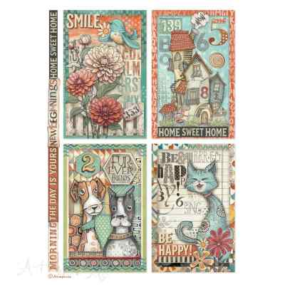 ПРЕДЗАКАЗ БУМАГА РИСОВАЯ STAMPERIA "FURRY FRIENDS" А4       