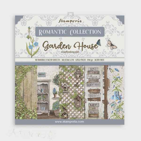 НАБОР БУМАГИ ДЛЯ СКРАПБУКИНГА "Garden House" 20*20см.  