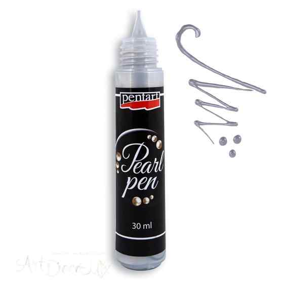 Краска для создания жемчужин "Pearl pen", 30 мл, серебряный
