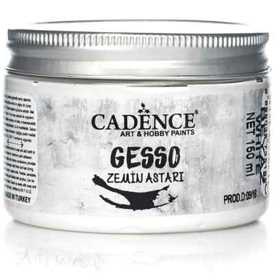 Акриловый грунт Гессо, белый, 150мл. Cadence