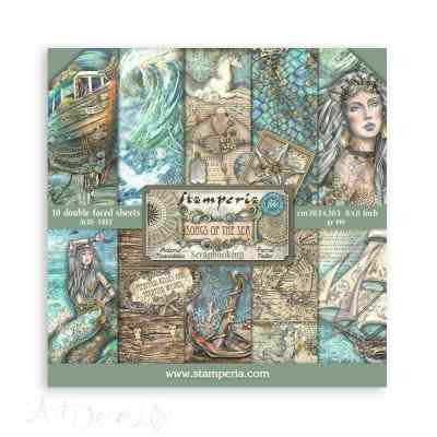 НАБОР БУМАГИ ДЛЯ СКРАПБУКИНГА "SONGS OF THE SEA " 30*30см.     