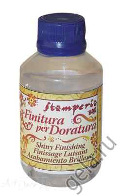 ЛАК ФИНИШНЫЙ "FINITURA PER DORATURA" ДЛЯ ЗАКРЕПЛЕНИЯ ЭФФЕКТА ЗОЛОЧЕНИЯ