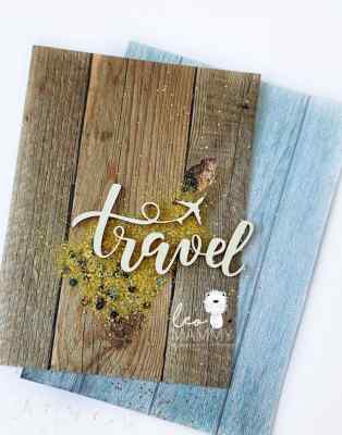 LM-PT22 - надпись Travel с самолетом 7,7*3,6см.