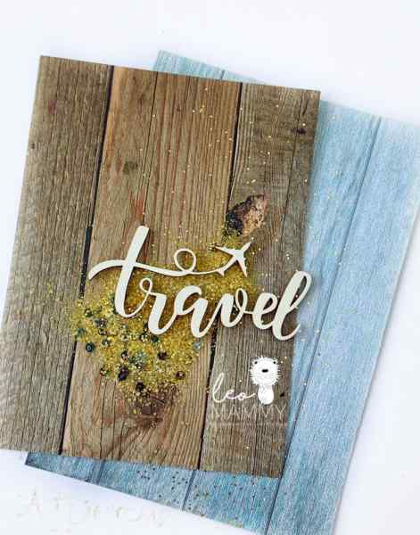 LM-PT22 - надпись Travel с самолетом 7,7*3,6см.
