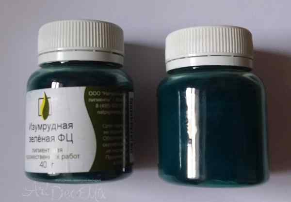 Пигмент Изумрудная зеленая ФЦ 40 гр
