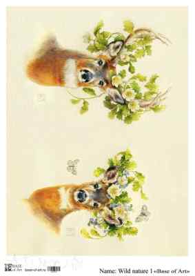 Карта для декупажа А3 WILD NATURE 1
