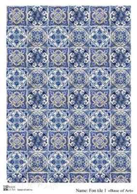 Карта для декупажа А4 FON TILE 1