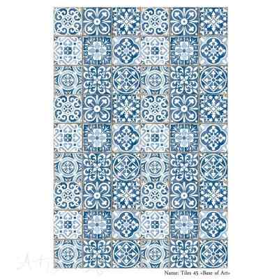 Карта для декупажа А4 Плитка 45, Tiles 45
