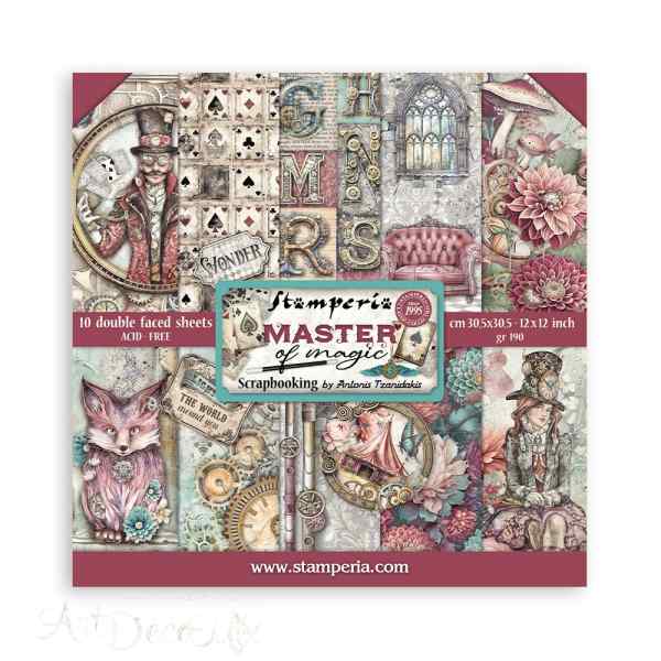 ПРЕДЗАКАЗ НАБОР БУМАГИ ДЛЯ СКРАПБУКИНГА "MASTER OF MAGIC" 30*30см.           