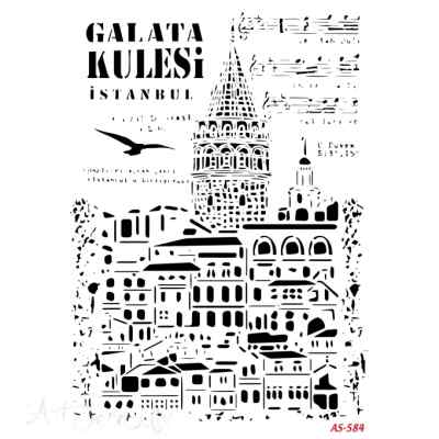 Tрафарет пластиковый "Стамбул", 21*30 см.