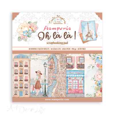 НАБОР БУМАГИ ДЛЯ СКРАПБУКИНГА "Oh-La-La" 30*30см.  