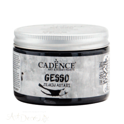 Акриловый грунт Гессо, черный, 150мл. Cadence