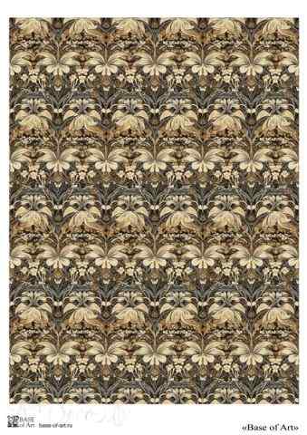 Карта для декупажа А4 MORRIS PATTERN 17