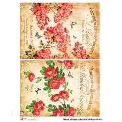Карта для декупажа А4 Коллекция винтаж 50, Vintage collection 50