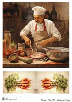 Карта для декупажа А4 CHEF 13