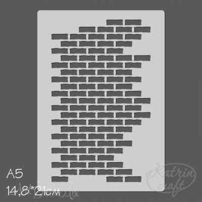 Трафарет "Кирпичная кладка" 14.8х21 см