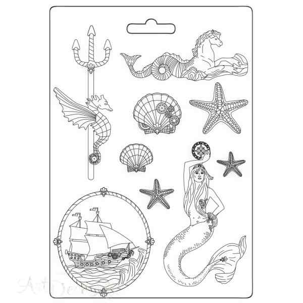 Молд Stamperia "SONGS OF THE SEA" А4  