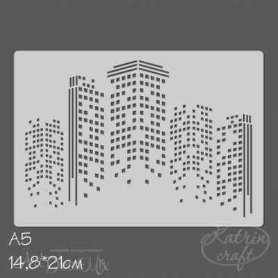 Трафарет А5 "Ночной город"