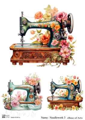 Карта для декупажа А4 Needlework 3