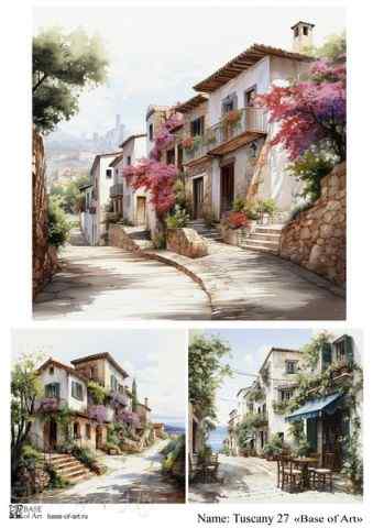 Карта для декупажа А4 Tuscany 27