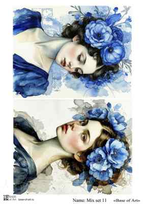 Карта для декупажа А4 Mix set 11