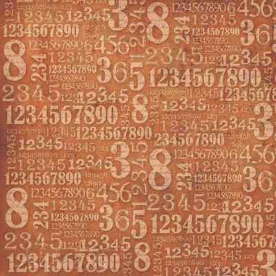 Салфетка рисовая для декупажа "Цифры" 1 лист, 50x50 см.