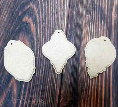 Набор подвесок из МДФ, выс.12см. №2