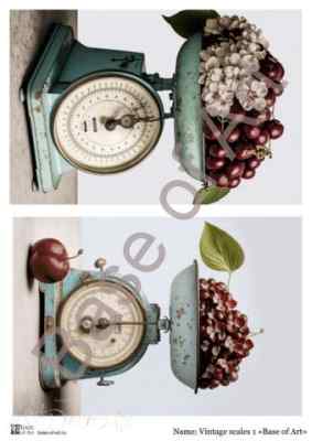 Карта для декупажа А4 VINTAGE SCALES 1