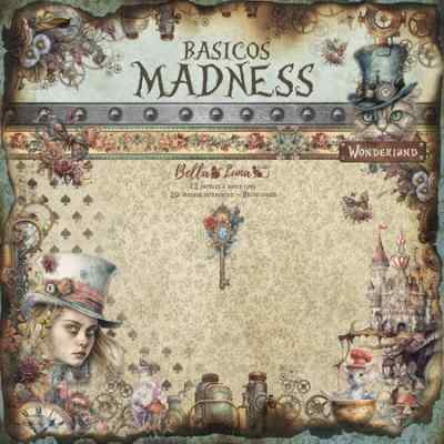 НАБОР БУМАГИ ДЛЯ СКРАПБУКИНГА "BASICOS MADNESS" 12 листов, 30*30см.  