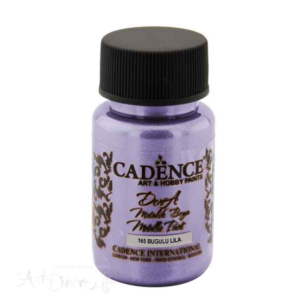 Краска акриловая, металлик, "Dora", CADENCE, бриллиантовый блеск, 50 мл, цвет 165 Сиреневый туман