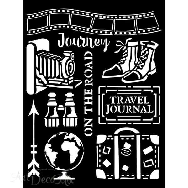 ТРАФАРЕТ "OUR WAY JOURNEY ELEMENTS" 3D ЭФФЕКТ