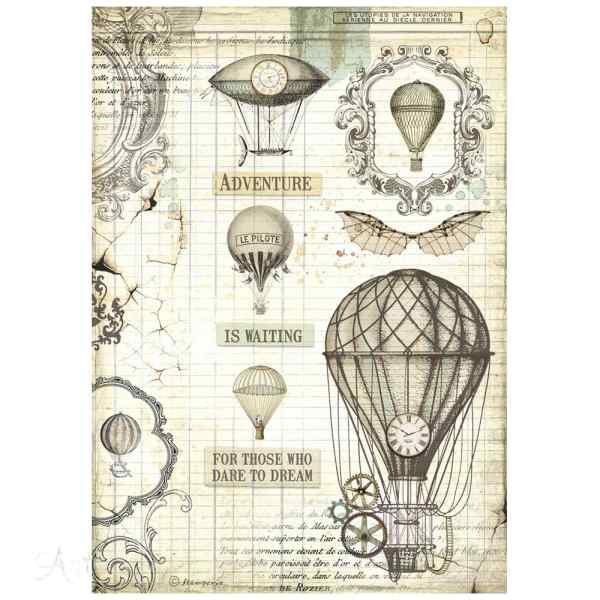 БУМАГА РИСОВАЯ STAMPERIA "VOYAGES FANTASTIQUES" А4   