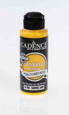 Краска универсальная акриловая Hybrid Acrylic 70 мл, цвет 103 Солнечно желтый
