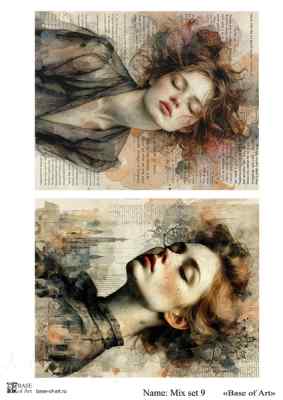 Карта для декупажа А4 Mix set 9