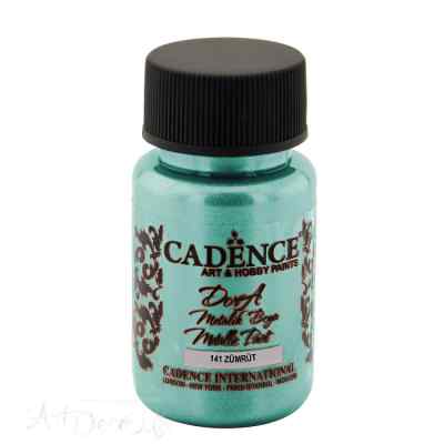 Краска акриловая Dora Metallic, 50мл, цвет Изумруд