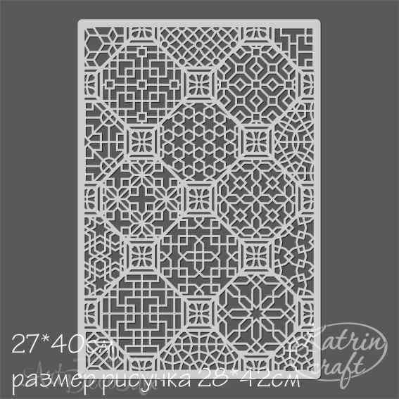 Трафарет "Плитки фоновый №2" 27х40см