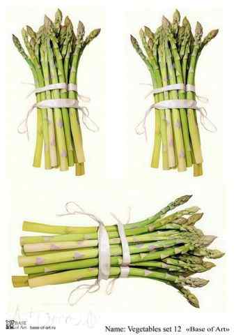 Карта для декупажа А4 VEGETABLES SET 12