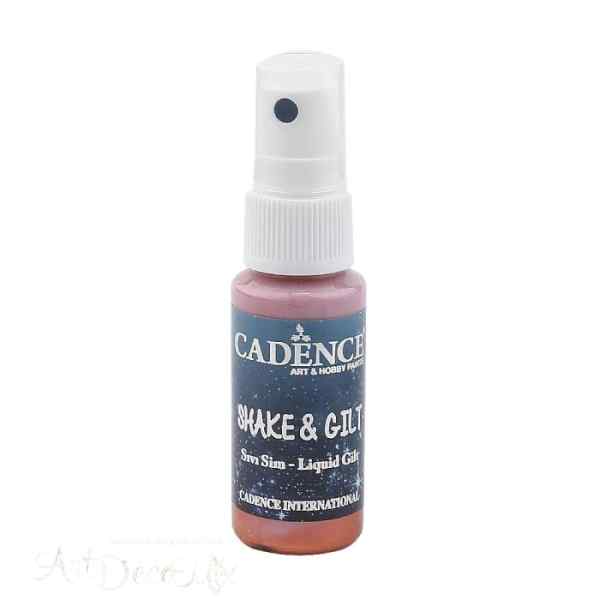 Краска с блестками Cadence Shake&Gilt, 25 мл. Медь