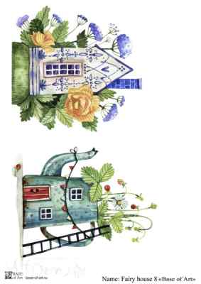 Карта для декупажа А4 Feiry house 8